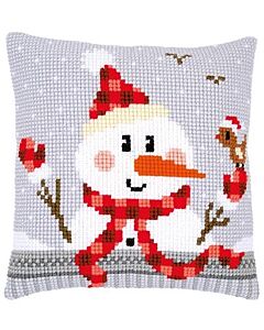 Borduurpakket kruissteek sneeuwman van Vervaco pn-0168751