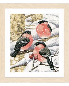 Borduurpakket Vinken in sneeuw  lanarte pn-0169675 Marjolein Bastin