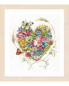 Lanarte borduurpakket Bloemenhartje van Marjolein Bastin pn-0169960
