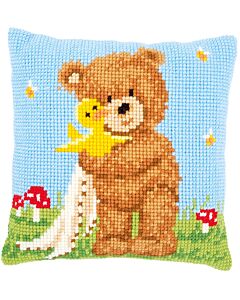 Kruissteek borduurpakket borduurkussen popcorn met soufflé van Vervaco pn-0172578
