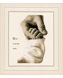 Vervaco borduurpakket geboortetegel baby geluk borduren pn-0173017