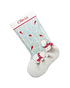 Borduurpakket Kerstsok ijsberen Dimensions  70-08902