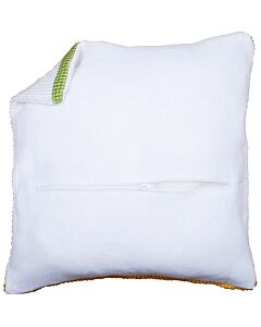 Kussenrug met rits van Vervaco wit 45x45cm 