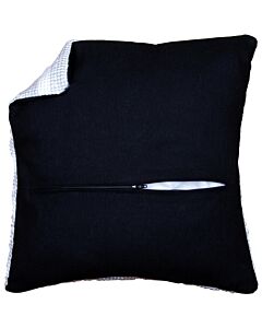 Kussenrug met rits van Vervaco zwart  45x45cm 