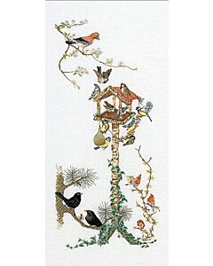 Borduurpakket Vogelhuis Thea Gouverneur 433 linnen