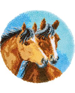 Vervaco smyrnapakket knoopkleed 2 paarden PN-0183297 voorbedrukt