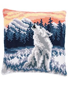 Vervaco kussenpakket Wolf in de Winter PN-0188518 voorbedrukt
