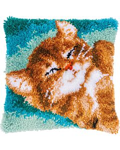 Smyrnapakket knoopkussen Spinnende kat PN-0189644