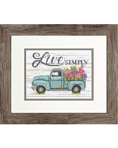 Borduurpakket  bloemen truck van dimensions  70-65211