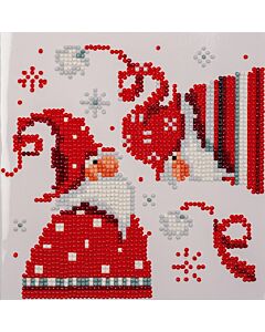 Vervaco Diamond Painting kerstkaart Kerstkabouters PN-0195476