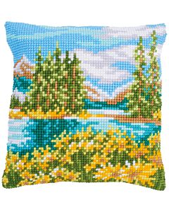 Vervaco borduurkussenpakket Berglandschap met meer PN-0197713