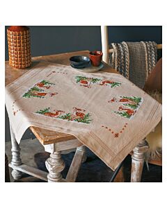Borduurpakket tafelkleed Hertjes van Vervaco PN-0198686 voorbedrukt