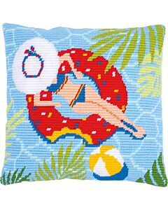 Vervaco Schuine spansteekkussen pakket Zwembad pn199429