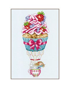 Vervaco borduurpakket Cupcake ballon PN-0199542 telpatroon