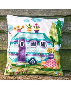 Vervaco borduurkussenpakket op vakantie PN-0200856 voorbedrukt