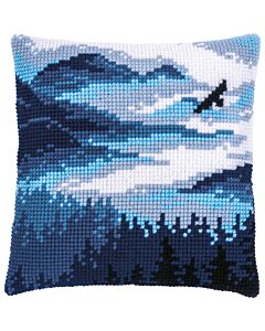 Vervaco kussenpakket Blauw Landschap pn-0201595 om te borduren