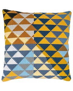 Vervaco borduurkussenpakket geometrisch PN-0201805 voorbedrukt (kussenrug en opvulkussen apart verkrijgbaar)