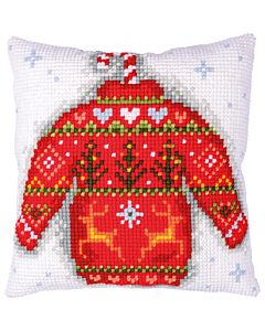 Vervaco borduurkussenpakket kersttrui PN-0202288 voorbedrukt