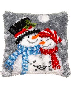 Vervaco Smyrnapakket knoopkussen sneeuwmannen PN-0202523 voorbedrukt