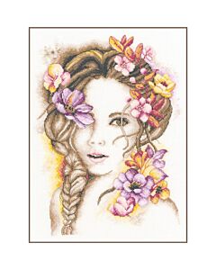 Lanarte borduurpakket Madame fleur PN-0202849 telpatroon