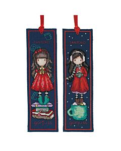 Vervaco borduurpakket 2 boekenleggers Santoro Gorjuss PN-0203333