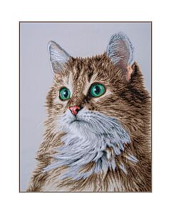 Lanarte borduurpakket Perfecte Starende blik PN-0203542 is een limited edition borduurpakket van de serie Animals.