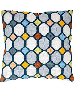 Vervaco spansteekkussenpakket ruiten PN-0203690 telpatroon