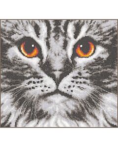 Vervaco borduurpakket kat close-up PN-0205401 telpatroon