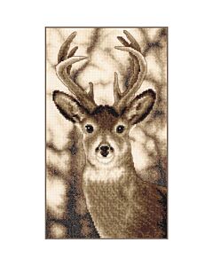 Vervaco borduurpakket hert PN-0205409 telpatroon in sepia stijl