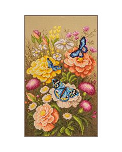 Lanarte borduurpakket 'Mystieke vlindertuin' PN-0206089 evenweave telpatroon