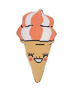 Vervaco kruissteekvormkussen Softijsje met kussenrug PN-0206618 van Eva Mouton