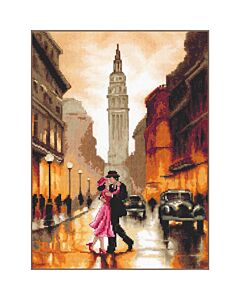 Lanarte borduurpakket dansen in New York PN-0206789 evenweave telpatroon