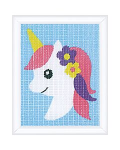 Vervaco kinder borduurpakket eenhoorn PN-0207562 voorbedrukt