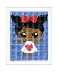 Vervaco kinder borduurpakket meisje PN-0207567 voorbedrukt