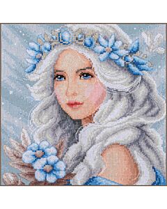 Lanarte borduurpakket ijs koningin PN-0213477 evenweave telpatroon