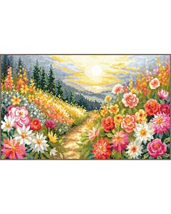 Lanarte borduurpakket wandeling door kleur PN-0214324 evenweave telpatroon