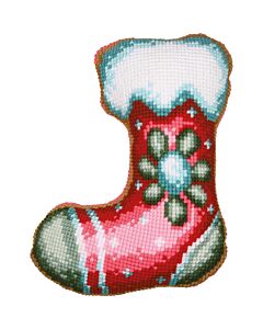 Vervaco borduurkussenpakket Kerst sok PN-0215336 voorbedrukt incl. kussenrug (excl. vulling)