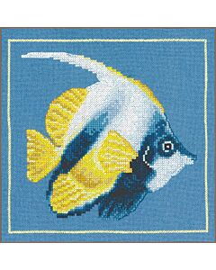 Lanarte borduurpakket 3st. wenskaarten roze dahlia PN-0221133 evenweave telpatroon incl. envelop & passe-partout