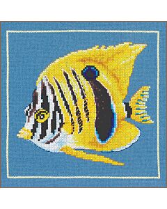 Lanarte borduurpakket gele zebravis PN-0215385 evenweave telpatroon