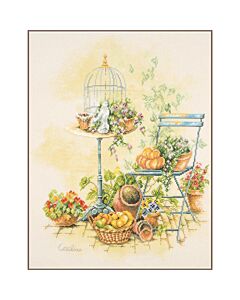 Lanarte borduurpakket bevrijd uit de vogelkooi PN-0216152 evenweave telpatroon