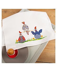 Vervaco borduurpakket theedoek kerstfruit PN-0217584 voorbedrukt