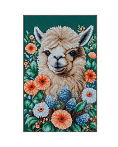 Vervaco borduurpakket alpaca tussen de bloemen PN-0217501 telpatroon