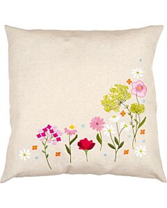 Vervaco borduurkussenpakket wilde bloemen PN-0222243 voorbedrukt