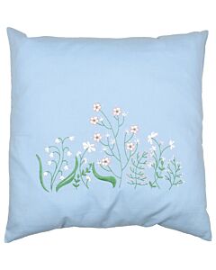 Vervaco borduurkussenpakket pastel bloemen PN-0222433 voorbedrukt