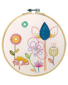 Vervaco borduurpakket bloemen symfonie PN-0223400 voorbedrukt incl. borduurring