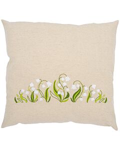 Vervaco borduurkussenpakket lelietje-van-dalen PN-0222848 voorbedrukt