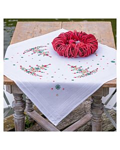 Vervaco borduurpakket tafelkleed Kerstboom met versiering PN-0227467 voorbedrukt