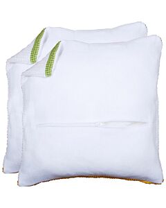 Vervaco kussenrug met rits wit 45x45cm set van 2