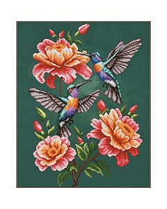 Lanarte borduurpakket kolibri dans PN-0231682 evenweave telpatroon