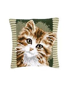 Kruissteekkussen bruine poes pn-0149856